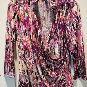 Dana Buchman multicolor blouse